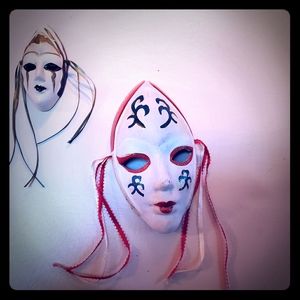 Handpainted ceramic masks